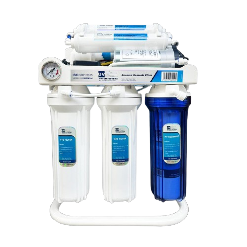 6-Stage Under Sink RO System with mineral cartridge and steel stand