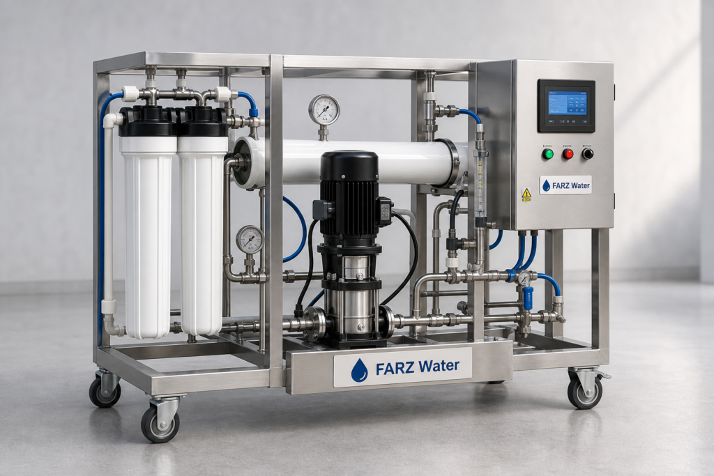 Commercial RO Plant Oman Muscat 100-200 LPH by Farz Water