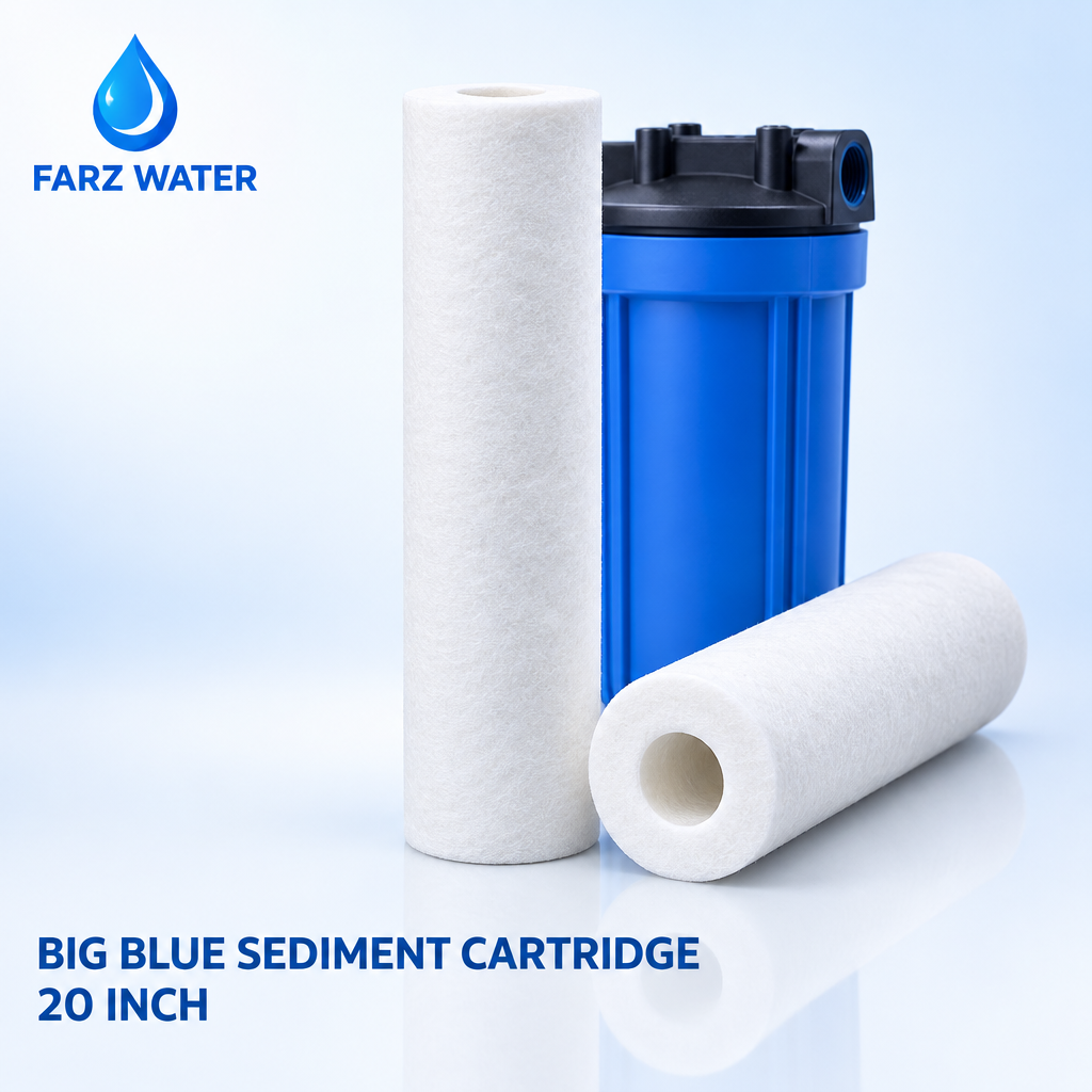 Big Blue sediment cartridge Oman 20 inch spun polypropylene from FARZ Water
