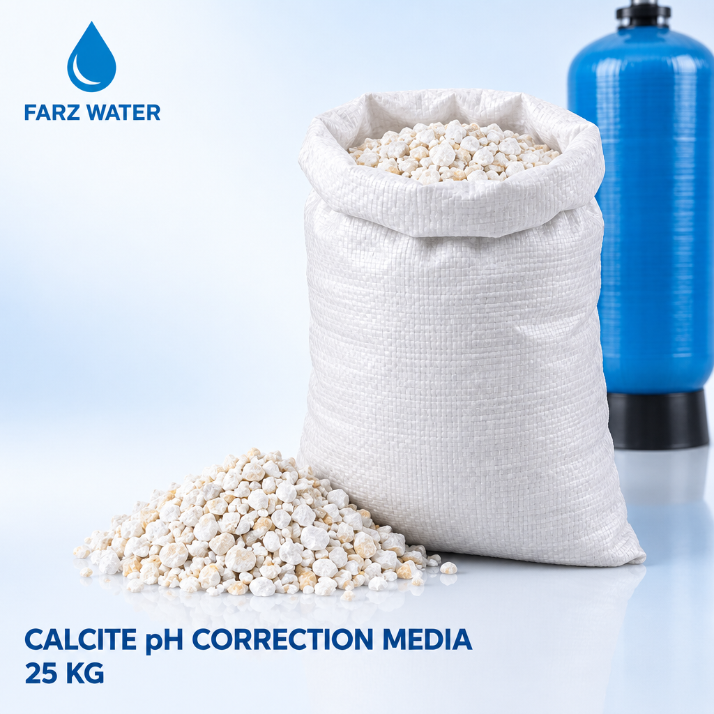 Calcite pH correction Oman - 25 kg calcium carbonate neutralising media from FARZ Water