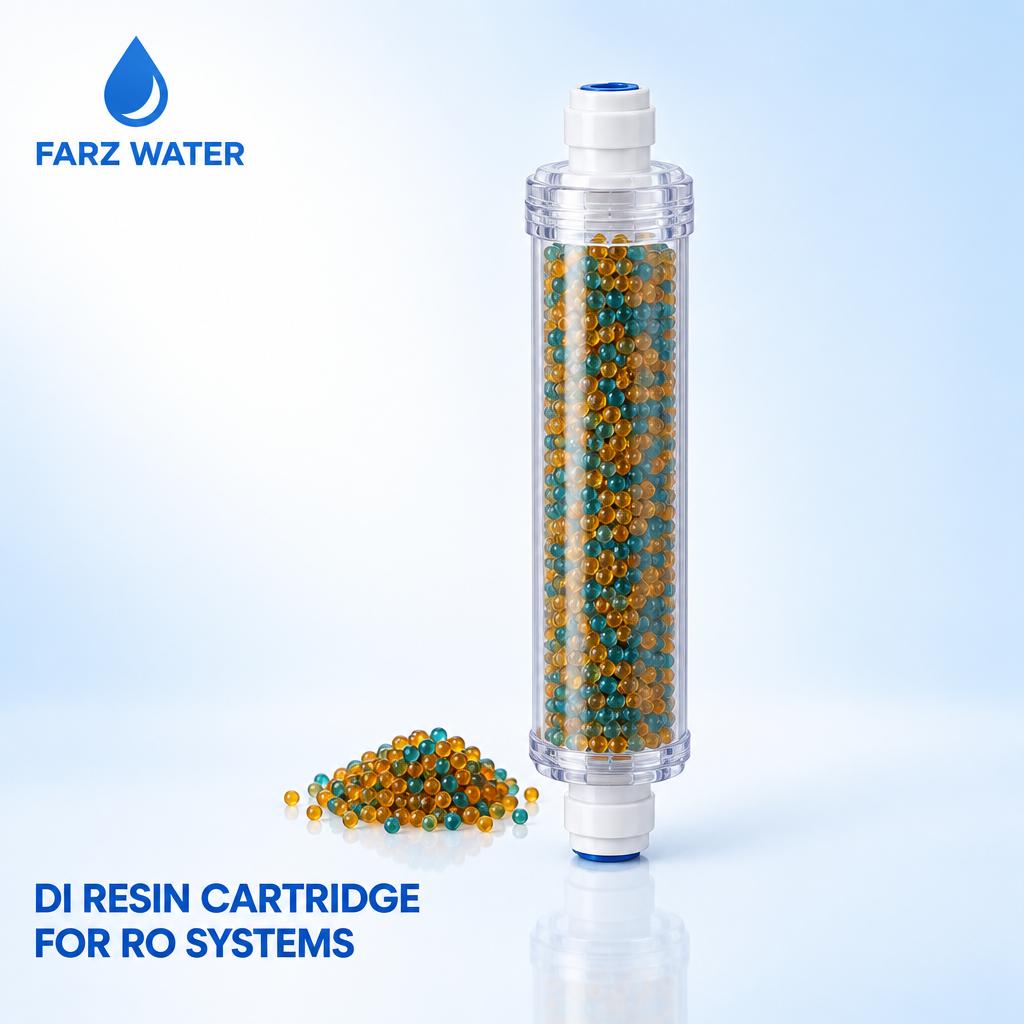 DI resin cartridge Oman - mixed bed deionization cartridge for RO systems from FARZ Water