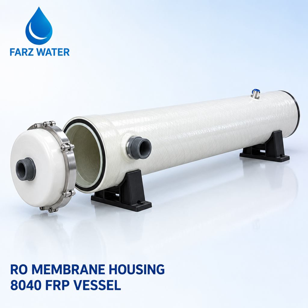 RO membrane housing Oman - 8040 FRP pressure vessel from FARZ Water