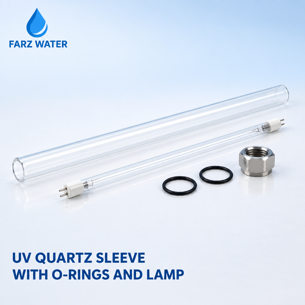 UV quartz sleeve Oman with O-rings and UV lamp from FARZ Water