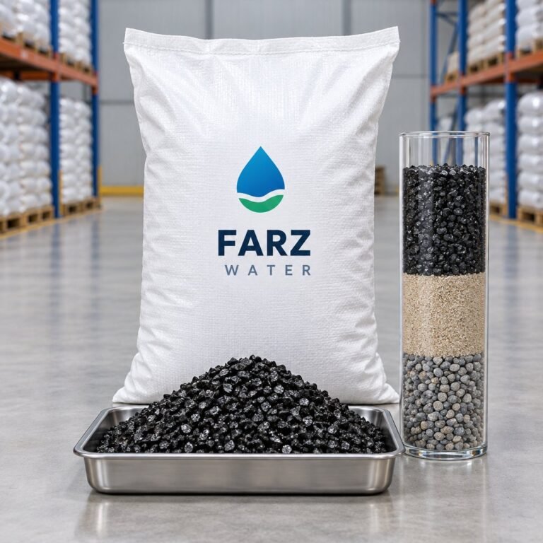 Anthracite Filter Media 25 kg bag with black anthracite granules – Farz Water Oman