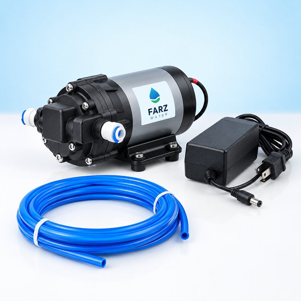 RO Booster Pump 100 GPD with transformer for home RO systems – Farz Water Oman